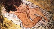 Egon Schiele the embrace Spain oil painting artist